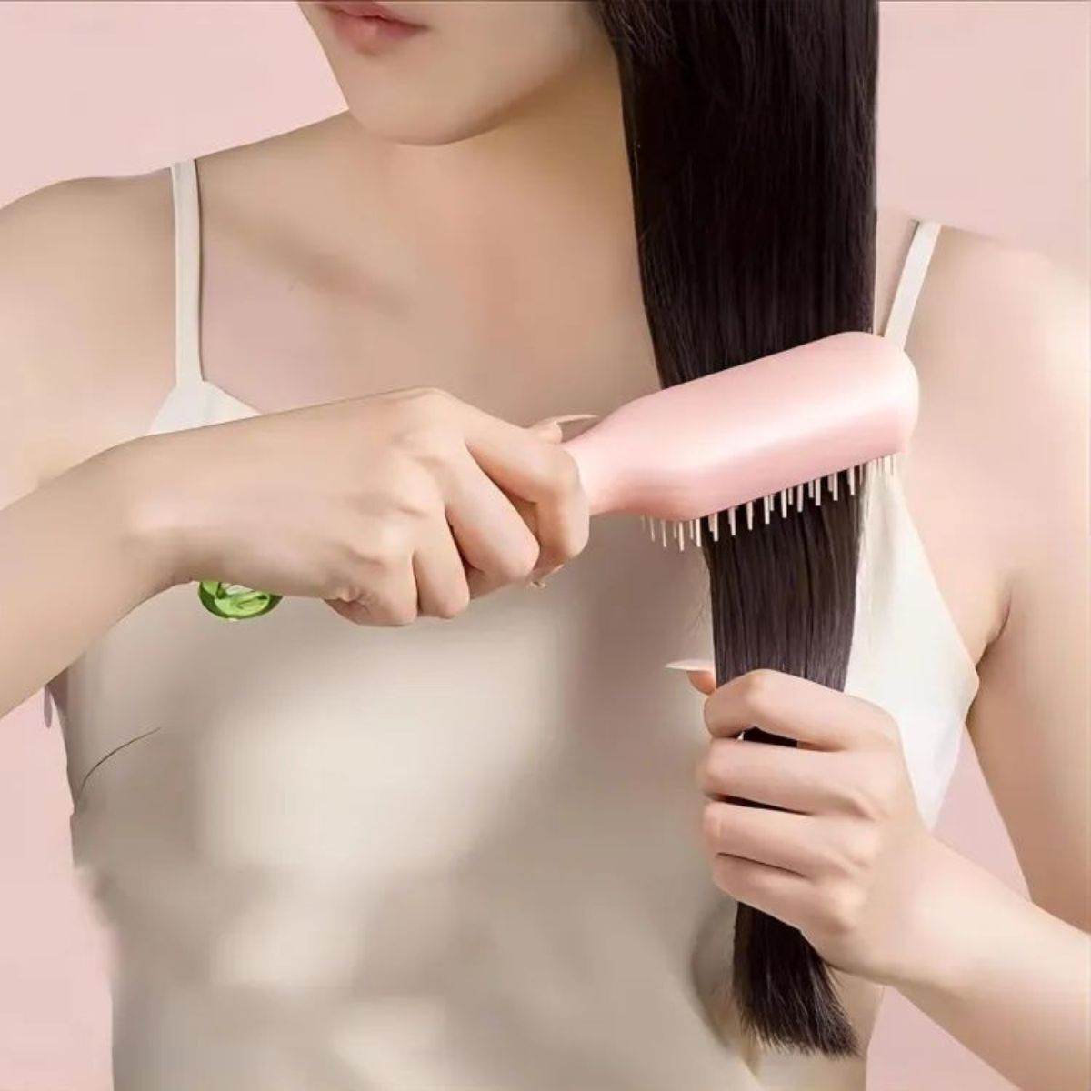 Self Cleaning Anti Static Massage Comb Retractable Cleaning Hair Comb Massage Hairbrush for Women Cleaning Hair Brush for Effortless Hair Removal and Cleaning